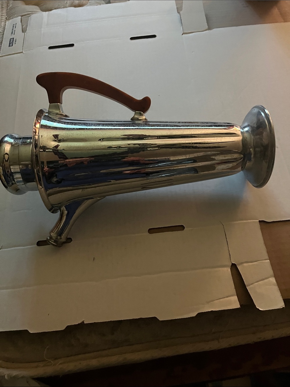 Chrome Drink Pitcher with Bakelite handle